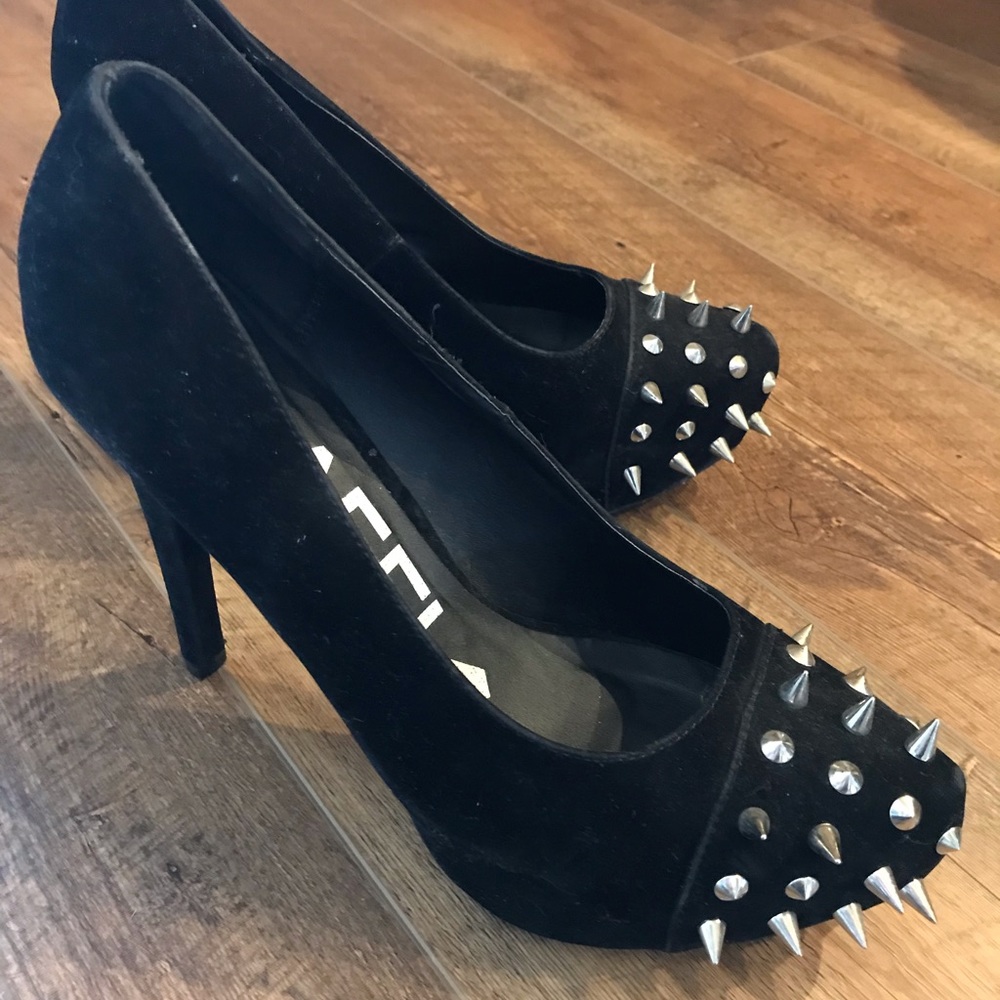 Traffic Spiked Heels